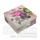 `Коробка подарочная,"Попугай с цветами"(6шт)арт.SF-8998`