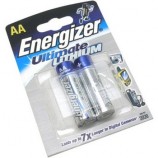 Батарейка Energizer Ultim Lithium FR06 BL2  (LR 91)