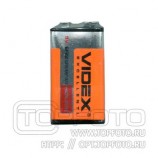 Батарейка VIDEX  6F22/9V крона 1SHRINK (24/480)