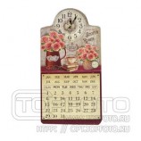 Композиция время,"Розы" с магн календарем,46*24см арт.SF-BD211-2