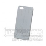 Чехол для 3D субл. для IPhone 5/5s, пластик, белый матовый